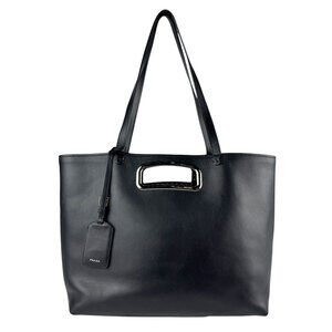 PRADA Black Leather Shoulder Bag